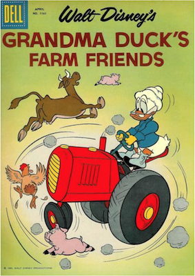 Four Color #1161: Grandma Duck's Farm Friends by Carl Barks. Click for values.