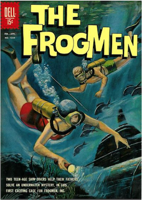 Four Color #1258: The Frogmen (#1). Click for values.