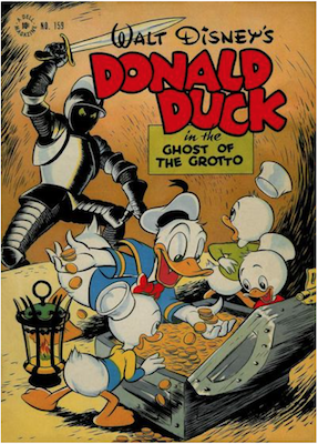 Four Color #159: Donald Duck in the Ghost of the Grotto by Carl Barks. Click for values.