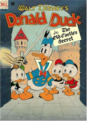 Four Color #189: Donald Duck in the Old Castle's Secret by Carl Barks. Click for values.