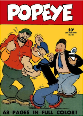 Four Color #25: Popeye. Click for values.