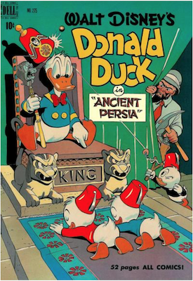 Four Color #275: Donald Duck in Ancient Persia by Carl Barks. Click for values.