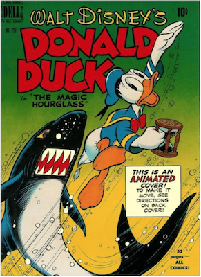 Four Color #291: Donald Duck in the Magic Hourglass by Carl Barks. Click for values.