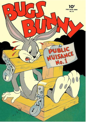 Four Color #33: Bugs Bunny, Public Nuisance #1. Click for values.