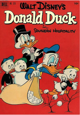 Four Color #379: Donald Duck in Southern Hospitality, 2nd Uncle Scrooge. Click for values.