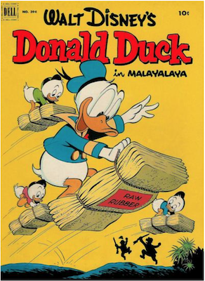 Four Color #394: Donald Duck in Malayalaya, Carl Barks cover. Click for values.