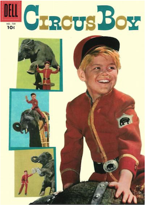 Four Color #759: Circus Boy, Monkees photo cover. Click for values.