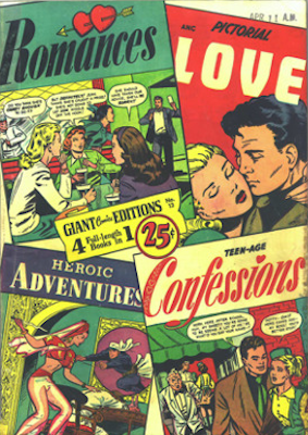 Giant Comics Editions #13: classic cover by Matt Baker. Click for values