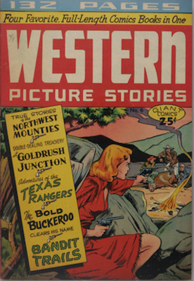 Giant Comics Editions #6: Western Picture Stories. Rare. Matt Baker cover. Click for values