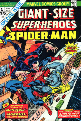 Giant-Size Super-Heroes #1: Spider-Man vs Dracula vs Werewolf comic