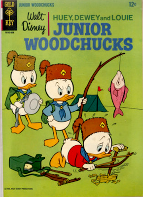 Huey, Dewey and Louie Junior Woodchucks #1 (1966), Gold Key comics. Click for values