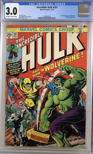 Creases, wear, this Hulk 181 3.0 is not pretty