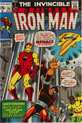 Iron Man #35: Click Here for Values