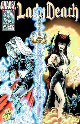 Origin and First Appearance, Purgatori, Lady Death #3, Chaos! Comics, 1994. Click for value