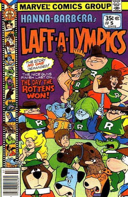 Laff-a-Lympics Comics #5 (Marvel Comics, 1978-79). Features Scooby Doo on some covers. Click for values