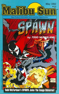 Malibu Sun #13 (1992) 1st Promotional Appearance of Spawn. Click for value