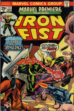 Marvel Premiere #17 (September, 1974) : Iron Fist. Click for value