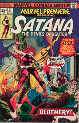 Marvel Premiere #27 (December, 1975): Satana. Click for values