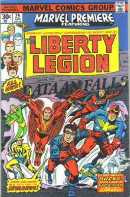 Marvel Premiere #29 (April, 1976): Origin and First Appearance, Liberty Legion. Click for values