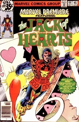 Marvel Premiere #44 (October, 1978): Jack of Hearts; First Appearance, Hemlock. Click for values