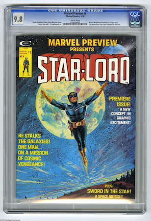 A great book to own but MUCH more common than you'd expect, Marvel Preview #4, the first appearance of Star-Lord is nowhere near as important as the first appearance of Groot.