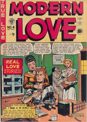 Modern Love #4 by EC Comics. Click for values
