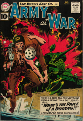 Our Army at War #111: First Appearance of Wee Willy and Sunny. Click for values