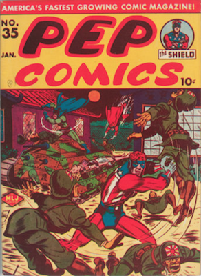 Pep Comics #35. Click for current values.