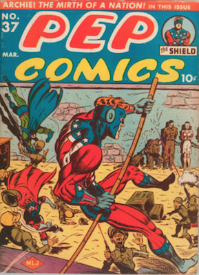 Pep Comics #37. Click for current values.