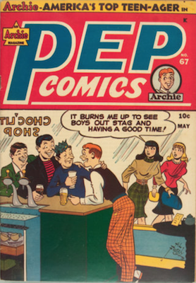 Pep Comics #67. Click for current values.