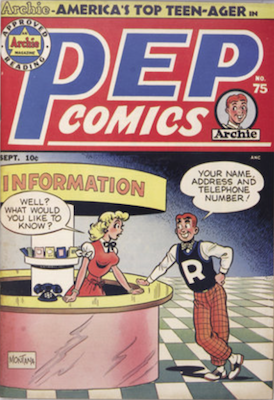 Pep Comics #75. Click for current values.