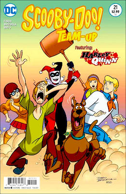 Scooby Doo Team-Up #21: Harley Quinn, Joker, Batman, Robin and Batgirl appearances. Click for values