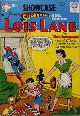 Showcase #9 (Aug 1957): First Lois Lane tryout issue. Click for values