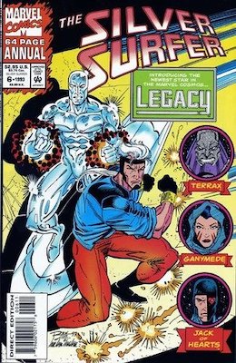 Silver Surfer Annual #6, 1st Legacy. Click for values