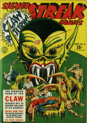 Silver Streak Comics #6: Origin and First appearance of GA Daredevil; classic Cole Claw cover. Click for values