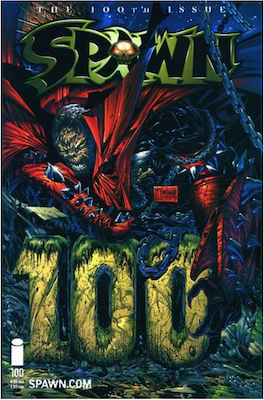Spawn #100 (McFarlane). Click for values.