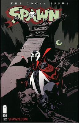 Spawn #100 (Mignola). Click for values.