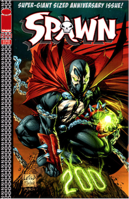 Spawn #200 (Liefeld). Click for values.