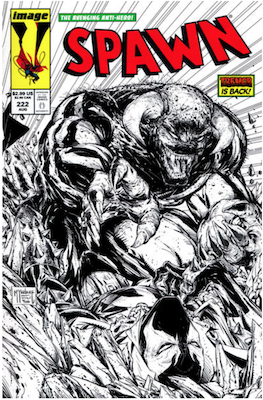 Spawn #222 (McFarlane B&W). Click for values.