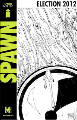 Spawn #225 (McFarlane B&W). Click for values.