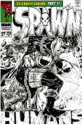 Spawn #229 (McFarlane B&W). Click for values.