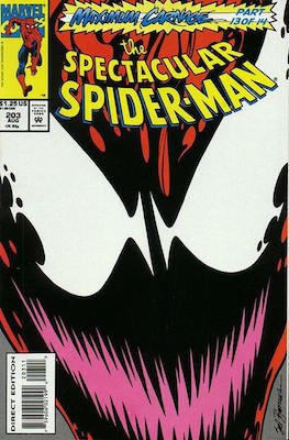 Spectacular Spider-Man #203: Carnage comic. Click for values