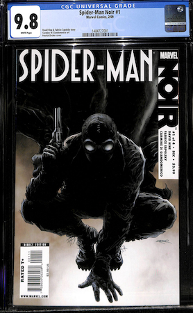 We recommend a CGC 9.8 of Spider Man Noir 1. Click to buy a copy