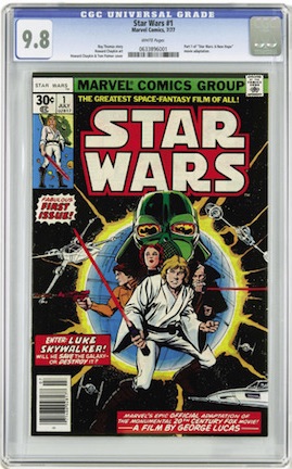 Star Wars #1 in CGC 9.8 looks great, but is a common issue. Silver Surfer #1 is just as important, earlier and rarer in high grade.