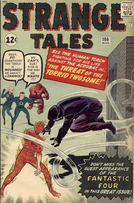 Strange Tales #106: first appearance of the Acrobat. Click for values