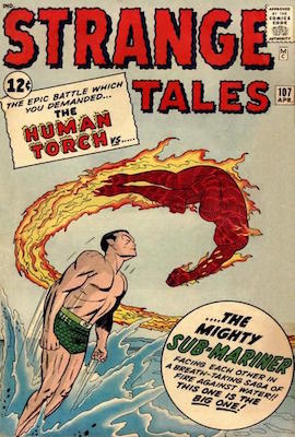 Strange Tales #107: First crossover outside FF. Click for values