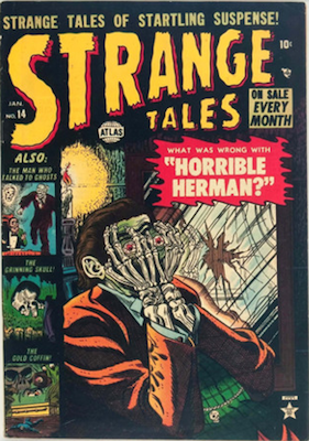 Strange Tales #14 precode horror comic. Click for values