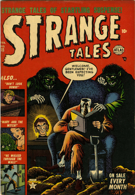 Strange Tales #15: headless cover. Click for values