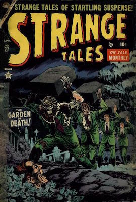 Strange Tales 27, classic pre-hero comic. Click for values