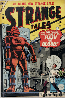 Strange Tales 34: last precode horror issue. Click for value